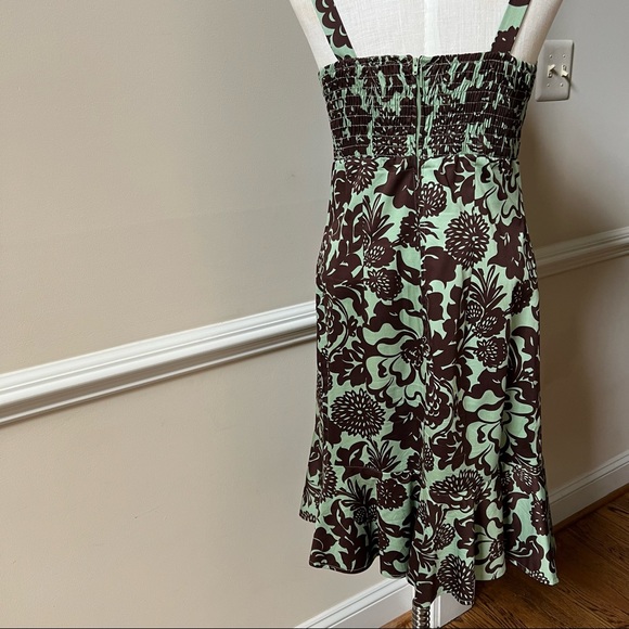 Madison Leigh - Summer to Autumn Brown and Mint Green Dress - Picture 4 of 9